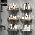 Acrylic storage rack bathroom shower room bathroom triangle basket corner toilet wall hanging storage wall hanging
