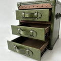 Medieval style cigar bar suitcase coffee table american retro decorative cabinet private wine cabinet oil wax leather storage cabinet clothing store