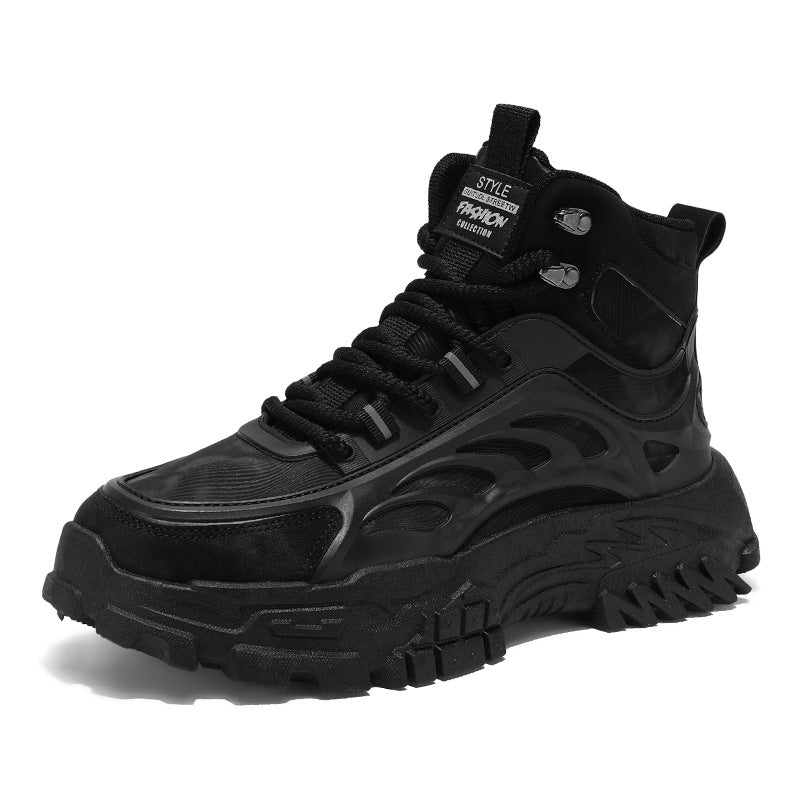 Men's shoes: new autumn 2025 men's martin boots - trendy, versatile work boots, slip-resistant, wear-resistant, thick-soled high-top boots