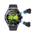 New men's and women's ultra-thin metal large screen multifunctional bluetooth earbuds & smartwatch 2-in-1 pedometer sports call