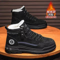 Boots men's shoes high-top winterfleece-linedthickened cotton shoes waterproofnon-slip construction site work labor protection workwear boots