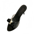 Fairy-style stiletto sandals, perfect for wearing out in the summer. new arrival, pairs well with skirts, exudes french elegance, transparent design, plus sizes available, high-heeled sandals. sizes 35-42
