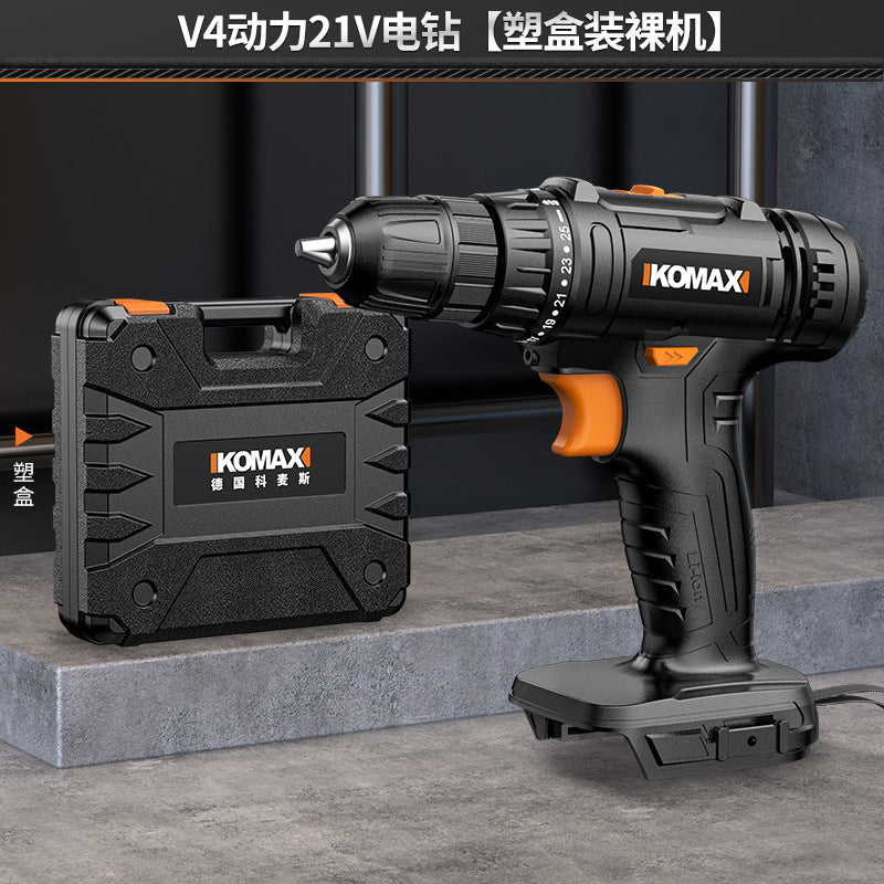 Cordless brushless impact drill - lithium-ion power drill for home use, rechargeable pistol grip drill, drilling tool, multi-function electric screwdriver