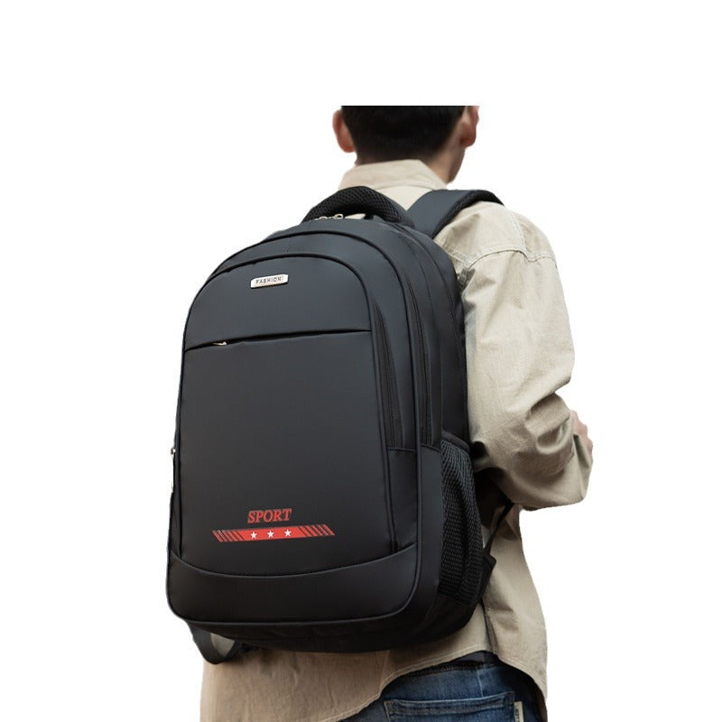 New large-capacity business backpack computer backpack, outdoor travel backpack, junior high school student schoolbag