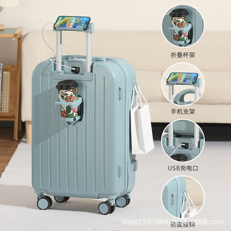 New 26-inch child and mother suitcase, men's and women's universal wheel trolley case, strong and durable password case, 20-inch suitcase