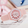 New candy-colored silicone strap waterproof women's watch student watch dopamine color block quartz watch - wholesale from manufacturer