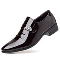 Men's leather dress shoes - new business casual style, breathable, pointed toe, perfect for spring/autumn, british & korean style, groom's wedding shoes