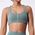 new arrival antibacterial fabric outdoor fitness pilates running fitness wear slimming lookcontrast color yoga wear suit for women