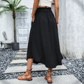 C1-53126# cross-border european and american ins fashion versatile high waist casual style women's skirt