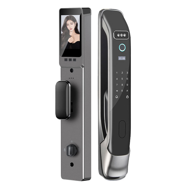 Face recognition fingerprint lock video intercom smart door lock password lock for home anti-theft door electronic lock visual