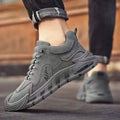 Men's safety shoes - spring work boots: waterproof, slip-resistant, wear-resistant, slip-on sneakers for construction, sports, casual wear, and work