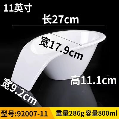 Fat beef plate melamine hotpot restaurant buffet plate tableware barbecue plate commercial side dish dish lettuce bucket haidilao