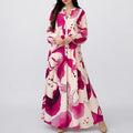 summer new arrivals: european & american cross-border women's fashion - stylish & elegant color block printed single-breasted dress