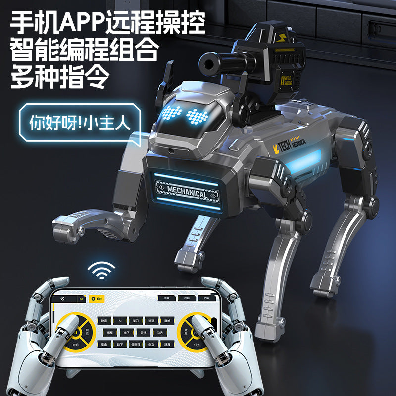 New ai smart robot dog - tech programming mechanical dog - kids' toy - boy's robot - remote control - birthday gift