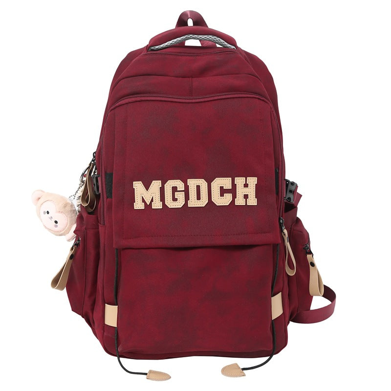 School bag men's college students middle school students ins high quality wholesale junior high school girls primary school students alphabet backpack