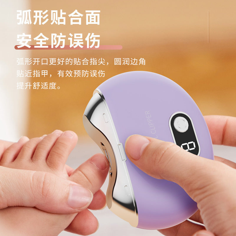 New digital display electric nail drill & clipper set - professional manicure kit for adults & babies