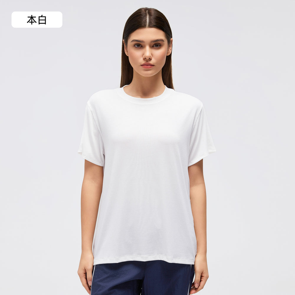 【customization available】loose fit women's short-sleeve yoga & activewear t-shirt - factory direct, supports custom oem/odm
