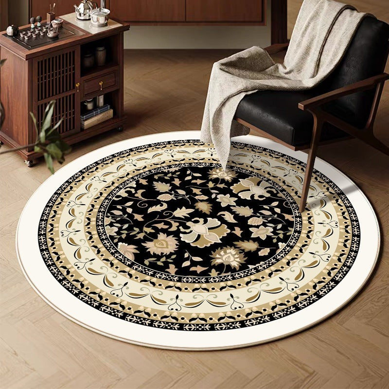 retro round for home living room sofa coffee table carpet imitation cashmere hanging basket foot mat persian bedroom bedside blanket