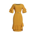 Fashion cross-border export women's dress african clothing plus size women's olwork clothing hip-covering cake skirt with belt