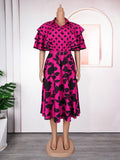 Amazon fashionexport cross-border printed shirt plus size dress women's new a-line skirt africa