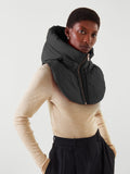 fall/winter european and american style women's fashion versatile clothing accessories hooded false collar vest