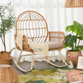 Rocking chair balcony casual rattan chair for home lazy sofa single living room rocking chair outdoor adult lounge rocking chair