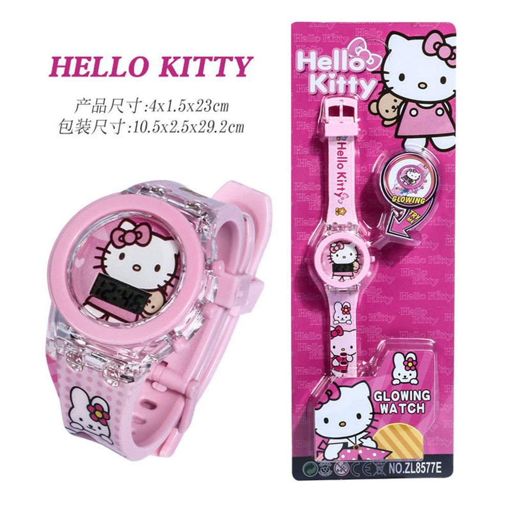 Kids' watch - luminous digital watch - cartoon kuromi & my melody - gift for boys & girls - kindergarten & elementary school