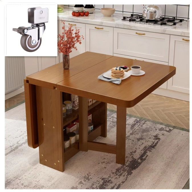 Foldable dining table - compact, modern, and versatile rectangular table for small spaces - portable dining table