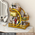 Cosmetic organizer box vanity table skincare storage rack bathroom sink shelf desktop multi-layer organizer