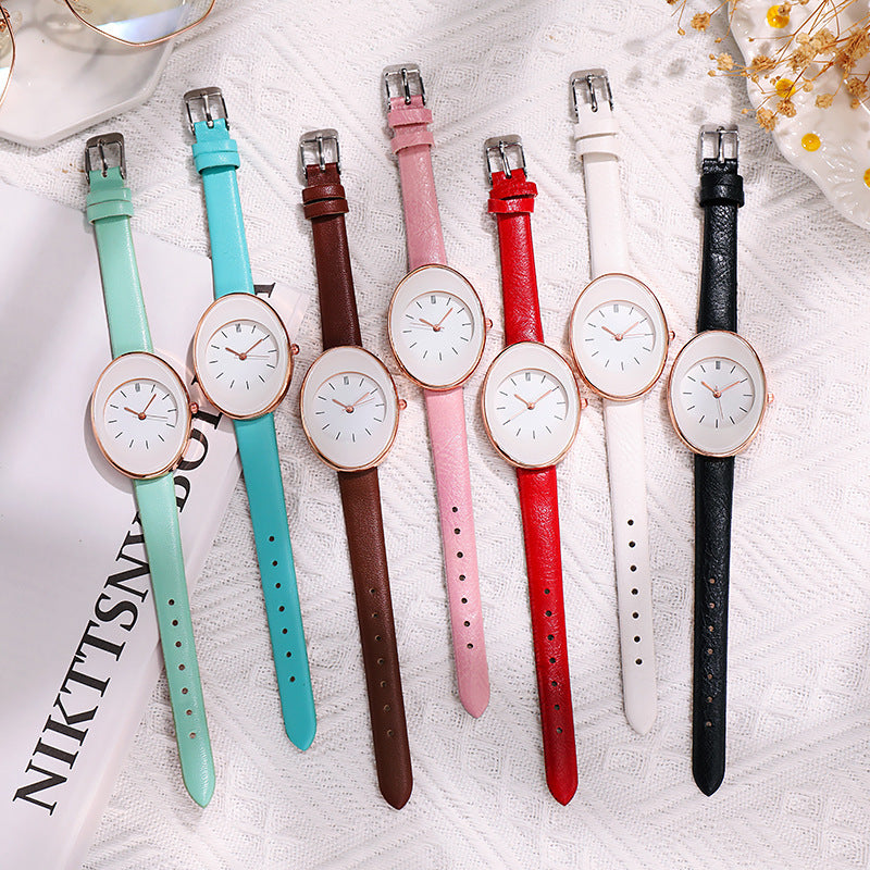2022 new women's watch - fashionable, unique, minimalist quartz watch with leather strap - wholesale from aliexpress/wish