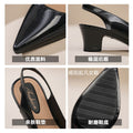 New pointed-toe sandals, high heel sandals, women's versatile mary jane stilettos, open-back low-cut fashionable outdoor sandals