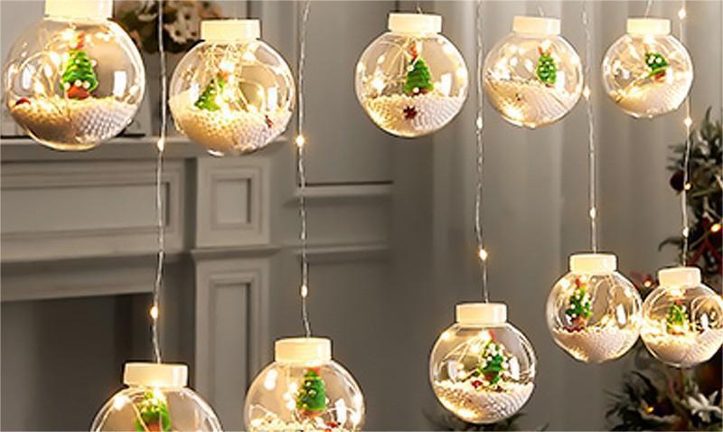 LED Christmas curtain lights star lights Internet celebrity decoration room layout outdoor lights flashing lights string lights star lights