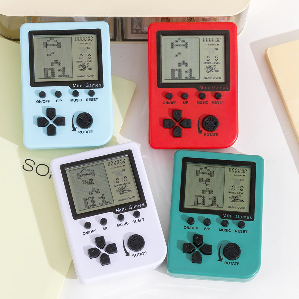 Tiktok viral mini handheld game console - perfect for kids' gifts & promotional giveaways! built-in with 26 classic tetris games