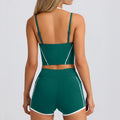 Sports bra tank top shorts camisole bra beautiful back pilates compression high elastic fitness running yoga set