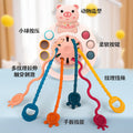 Fun rattle teether & finger press toy - early education & developmental toy for babies & toddlers