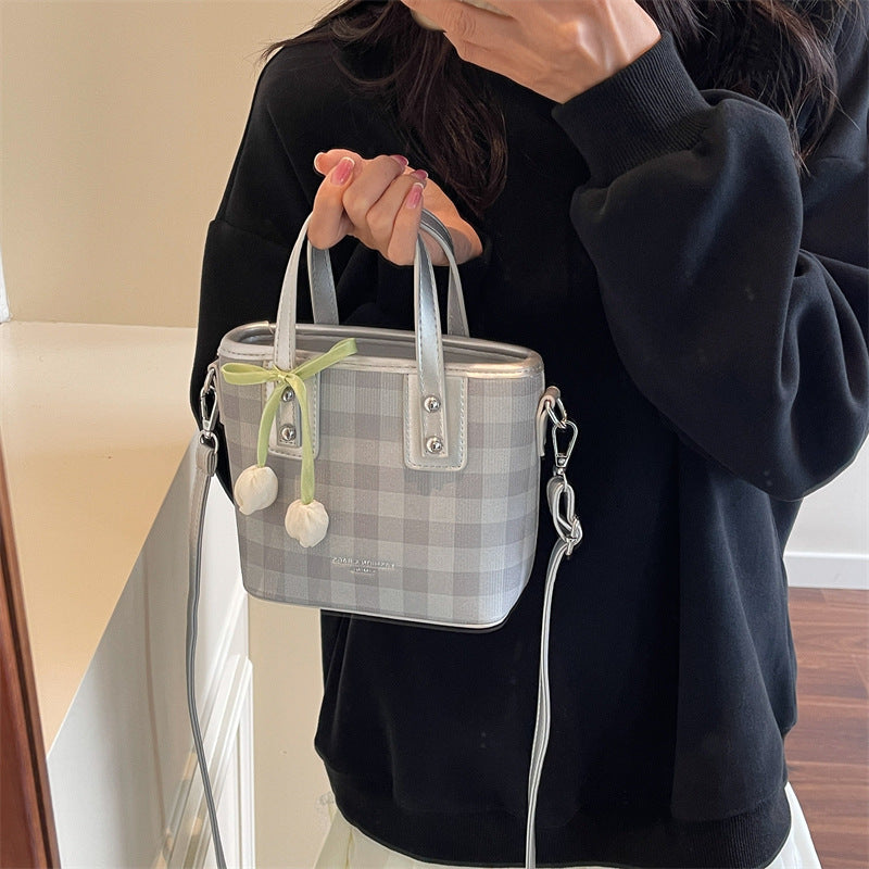 This year's trendy handbags for women: 2026 new arrivals featuring versatile plaid bucket bags, artistic floral shoulder bags, and crossbody bags