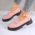 autumn new arrival: british style low-heel slip-on loafers - women's plus size export quality leather shoes for cross-border e-commerce