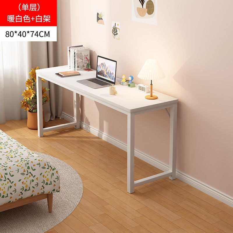 Desk, simple dining table, office desk, home double-layer desk, study desk, writing desk, minimalist computer desk, training table