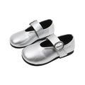 Vancahao girls' black leather shoes - new autumn  collection: round-toe, fashionable, minimalist princess flats for kids