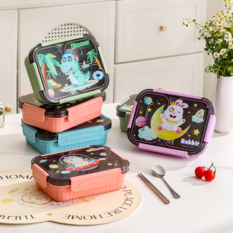 304 stainless steel insulated lunch box - perfect for office workers, students, and cafeteria use. features divided compartments and microwave-safe design