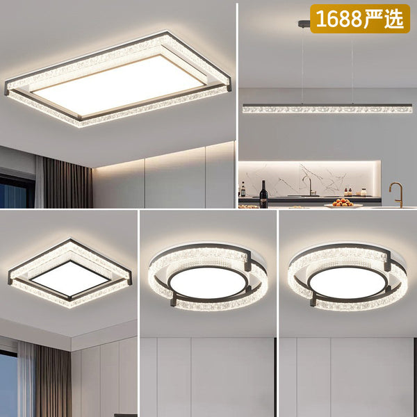 [Strict Selection] Italian Minimalist Ceiling Light Modern Simple Atmospheric Full Spectrum Eye Protection Light Whole House Lighting Package