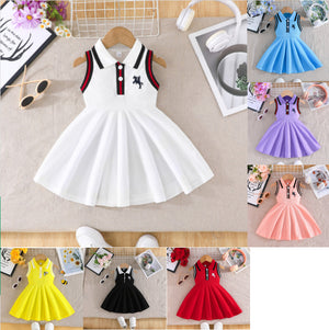 exclusive: baby girl sleeveless dress - spring/summer embroidered design, sweet & adorable style