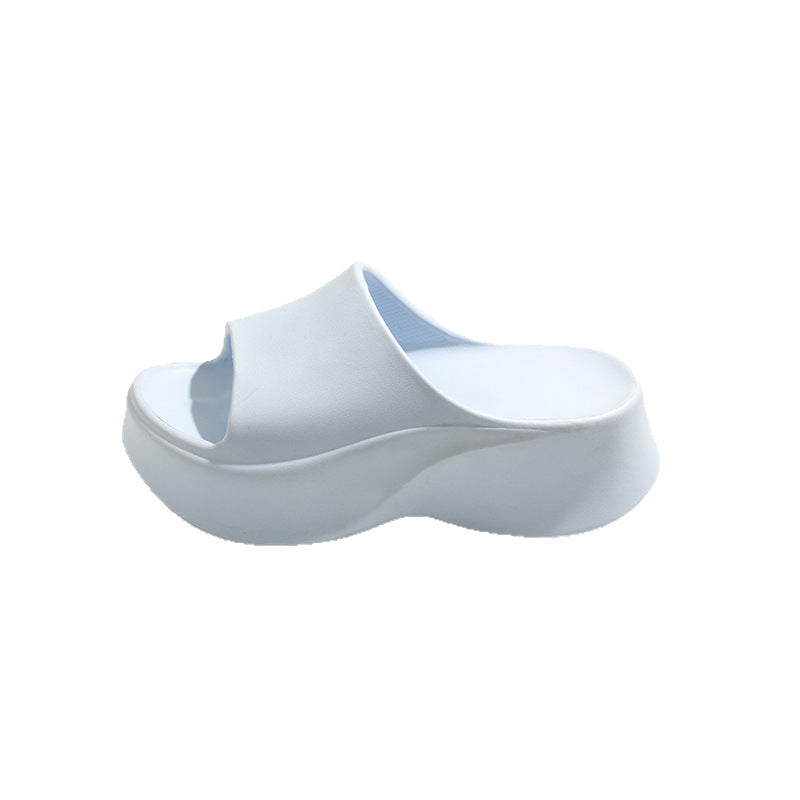 2026 new platform sandals for women, 8cm height increasing, summer outdoor wear, fashionable and versatile, popular trending high heel mules