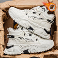 Men's winter snow boots for -40°c weather: fleece-lined, extra thick, waterproof, non-slip, white, large-size cotton shoes for teens