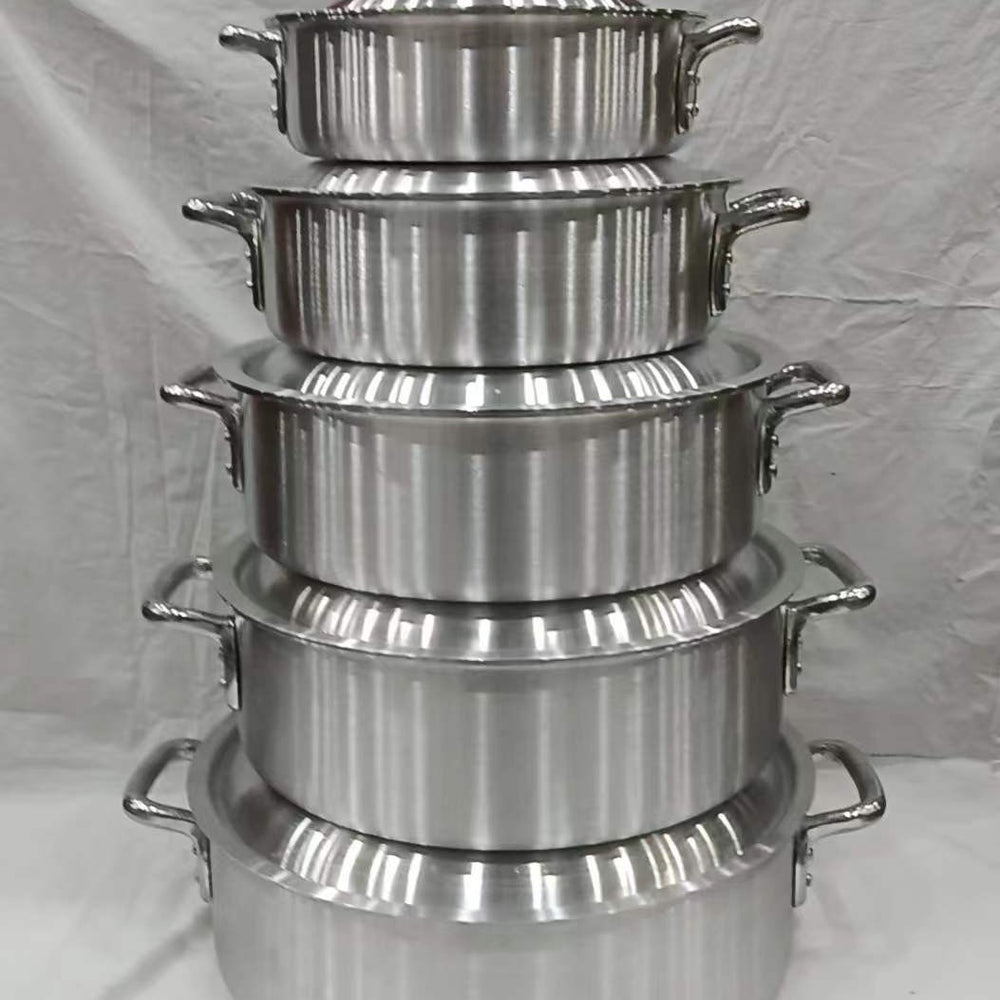 4pcs5pcs thickened aluminum pot setexportsuitaluminium pot