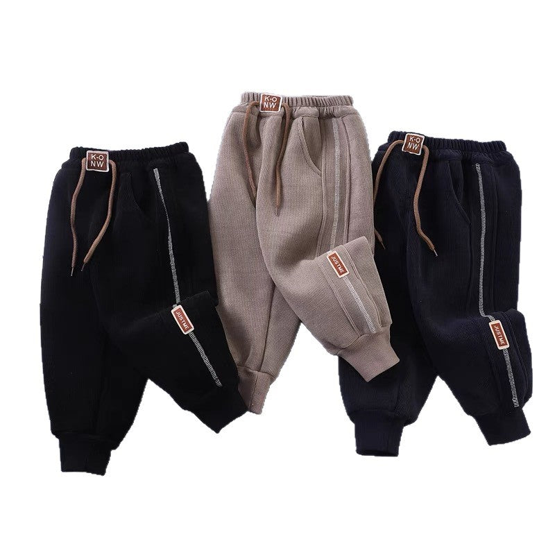 Kids' pants: new autumn/winter  collection - boys' and girls' athletic pants, baby outerwear, cartoon design, loose fit for toddlers and young children