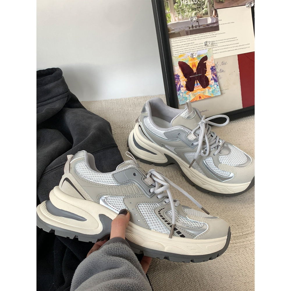Best sellingeasiest for matchthick sole dad shoes women's spring & fallpetites increase height 2025new arrival fried street european goods sports casual shoes