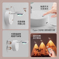 Rechargeable magnetic wall lamp night light - bedroom ambiance, bedside lamp with remote control, living room home installation sunset lamp