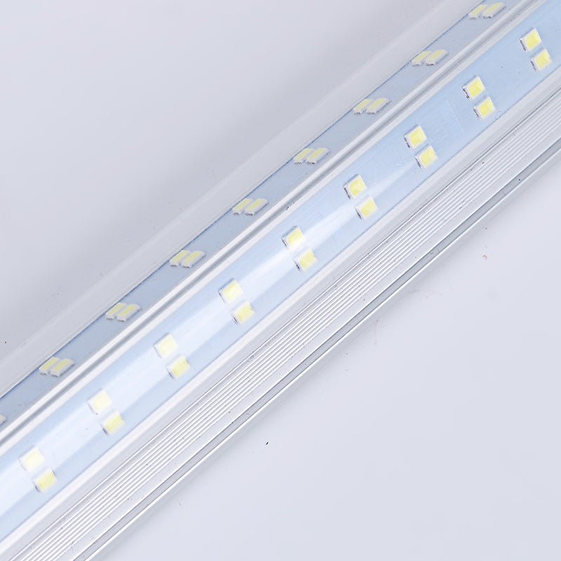 Factory wholesale T8 double row V-shaped lamp aluminum-plastic integrated LED lamp lighting strip lamp T8 high-brightness daylight tube