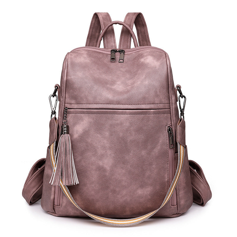 Classic popular women's backpack  new retro casual backpack multi-functional large-capacity shoulder messenger bag
